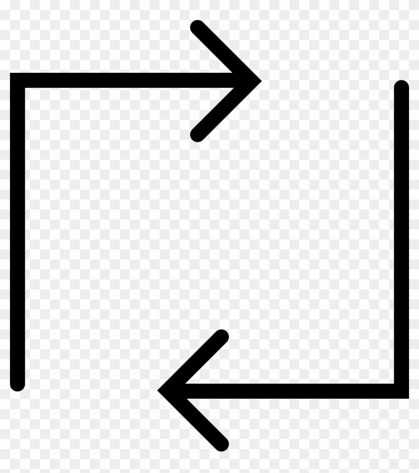 Square Png Icon - Flecha Curva Delgada Png Clipart #3780234