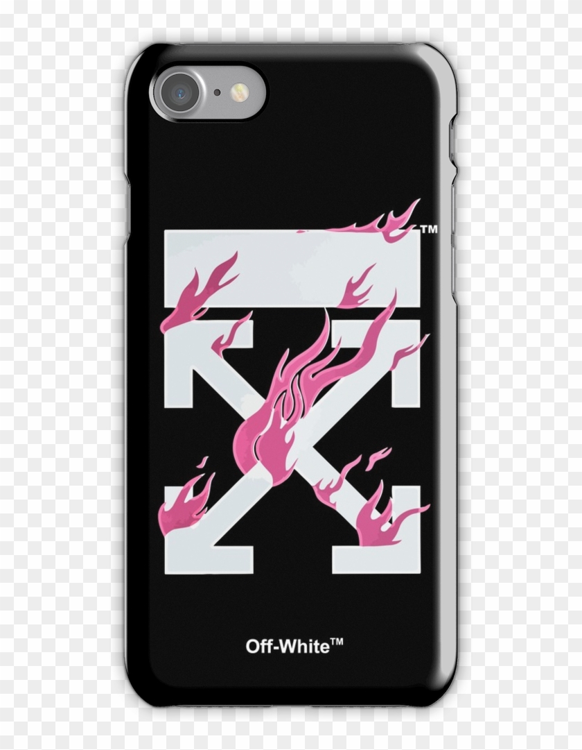 Off-white Arrow Fire Iphone 7 Snap Case - Off White Phone Case Iphone 7 Clipart #3781336