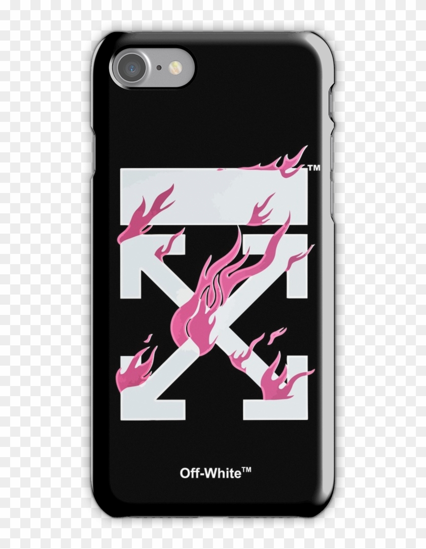 Off-white Arrow Fire Iphone 7 Snap Case - Off White Phone Case Iphone 7 Clipart