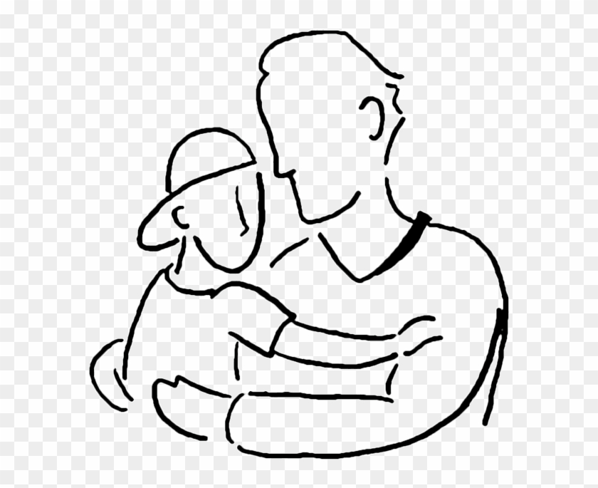 Parent Child Clip Art Transprent Png - Son And Dad Drawing Transparent Png #3782266
