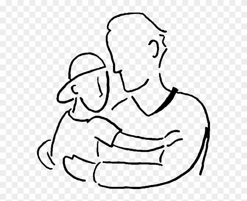 Parent Child Clip Art Transprent Png - Son And Dad Drawing Transparent Png