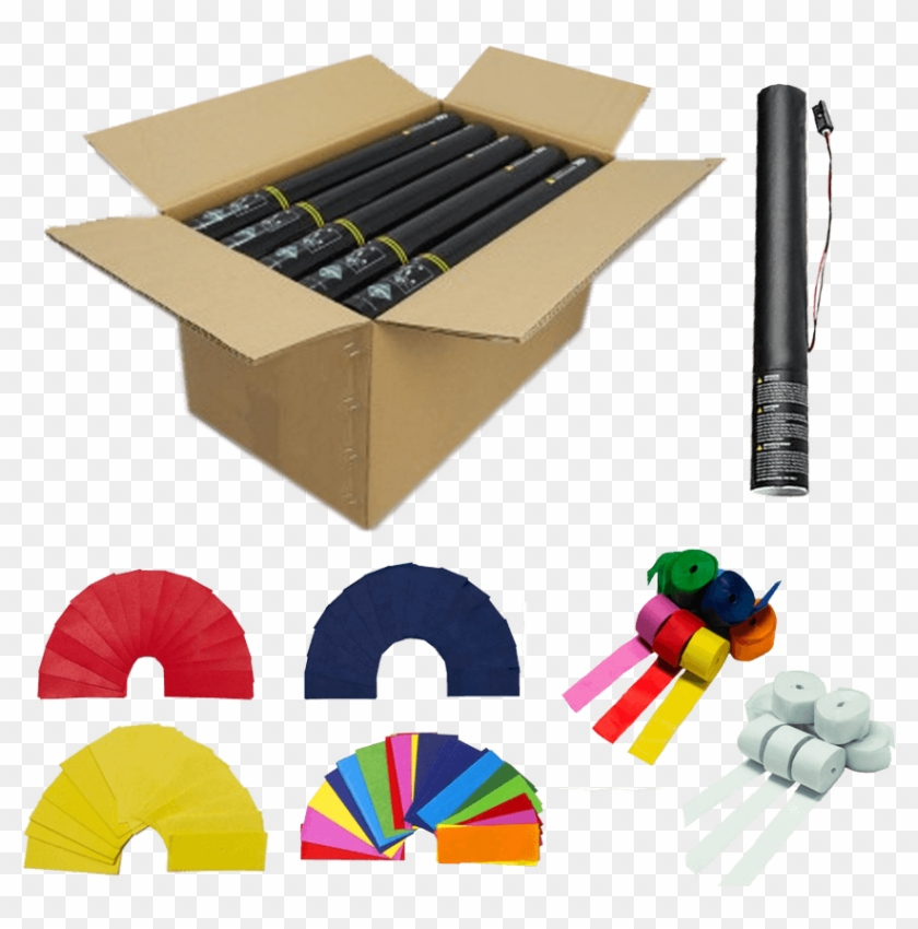 Cañones Eléctricos De 40 Cm Confeti Serpentina Papel - Confetti Clipart #3782411