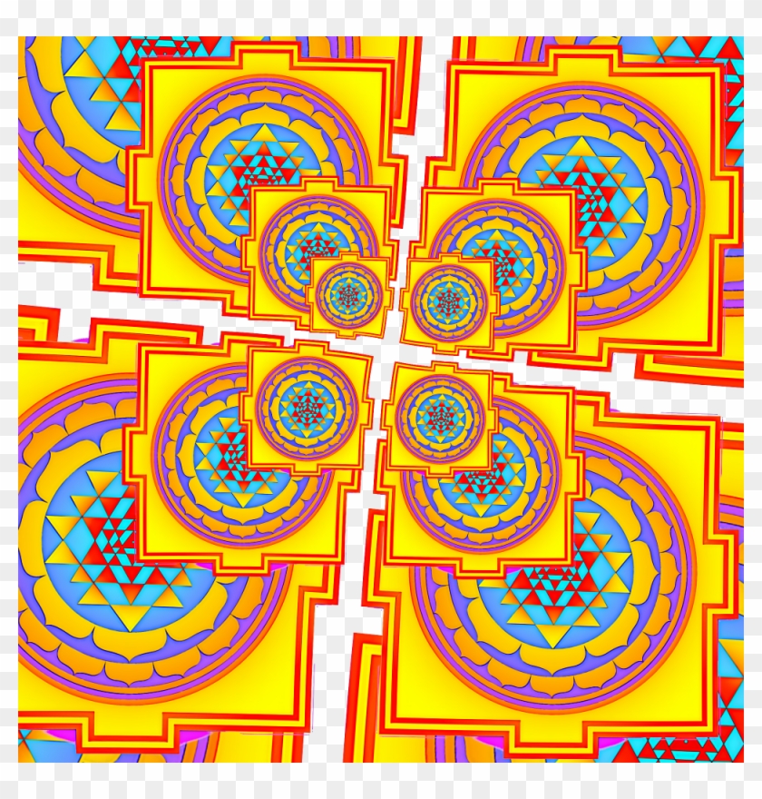 Sri Yantra Renders & Tweaks - Circle Clipart