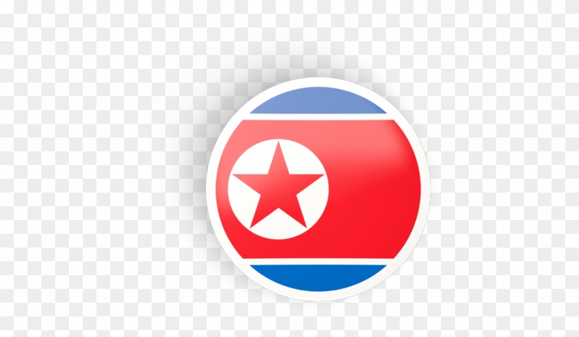 North Korea Circle Flag Clipart #3783025
