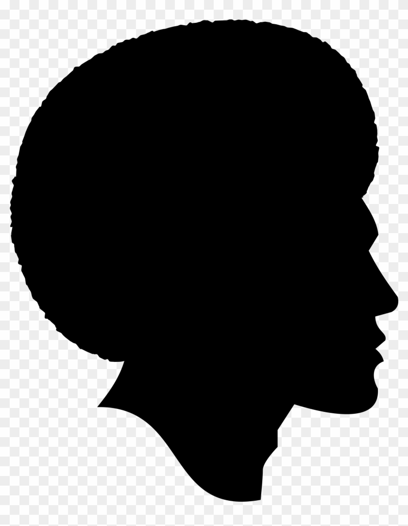 Clipart - Black Woman Silhouette Png Transparent Png #3783427
