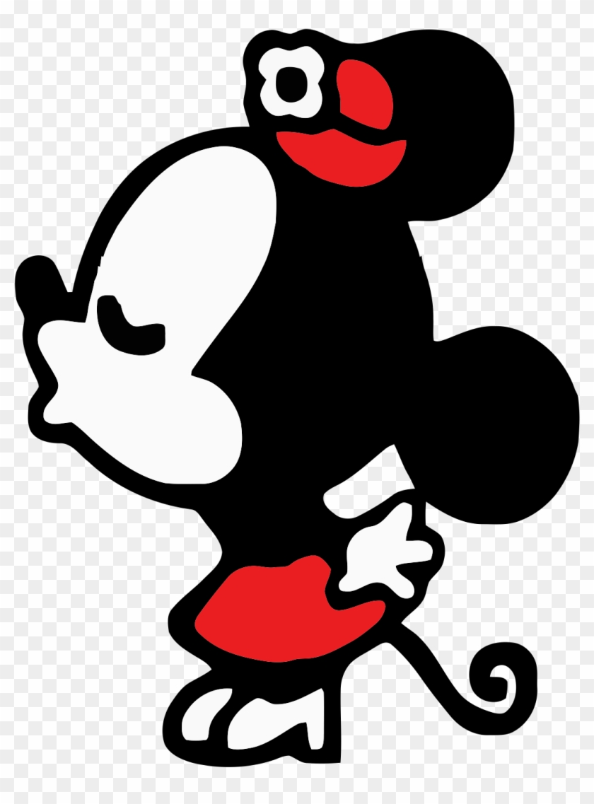 Minniemickeykissing4 - Couple Shirt Mickey Mouse Clipart #3783664