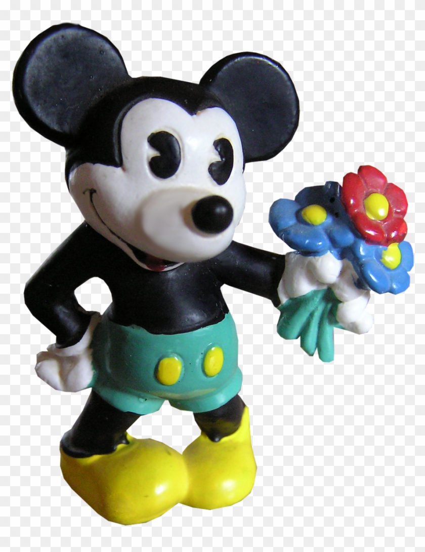 Mickey, Mouse, Flowers - Cartoon Clipart #3783729