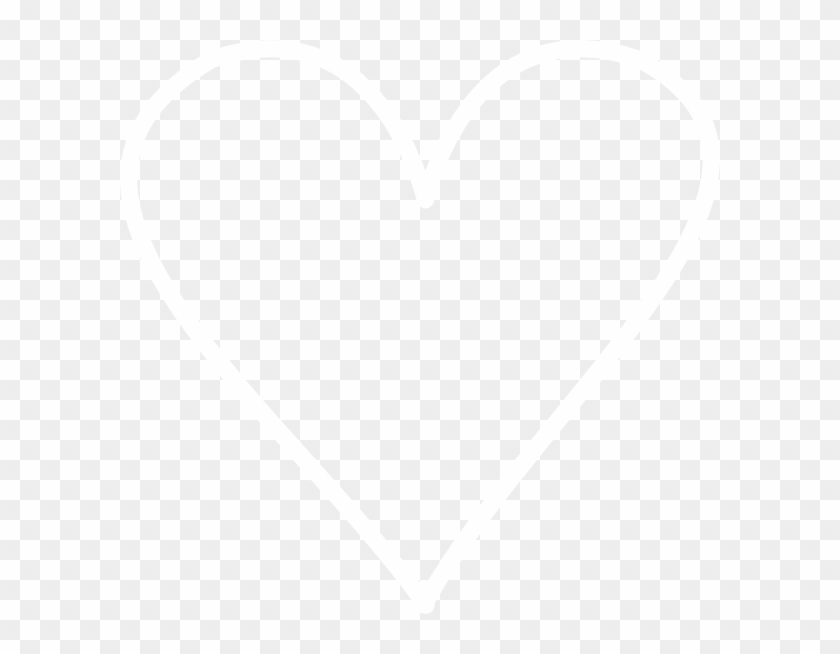 White Heart Outline Png - Johns Hopkins Logo White Clipart