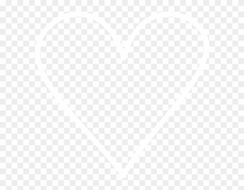 White Heart Outline Png - Johns Hopkins Logo White Clipart #3784161