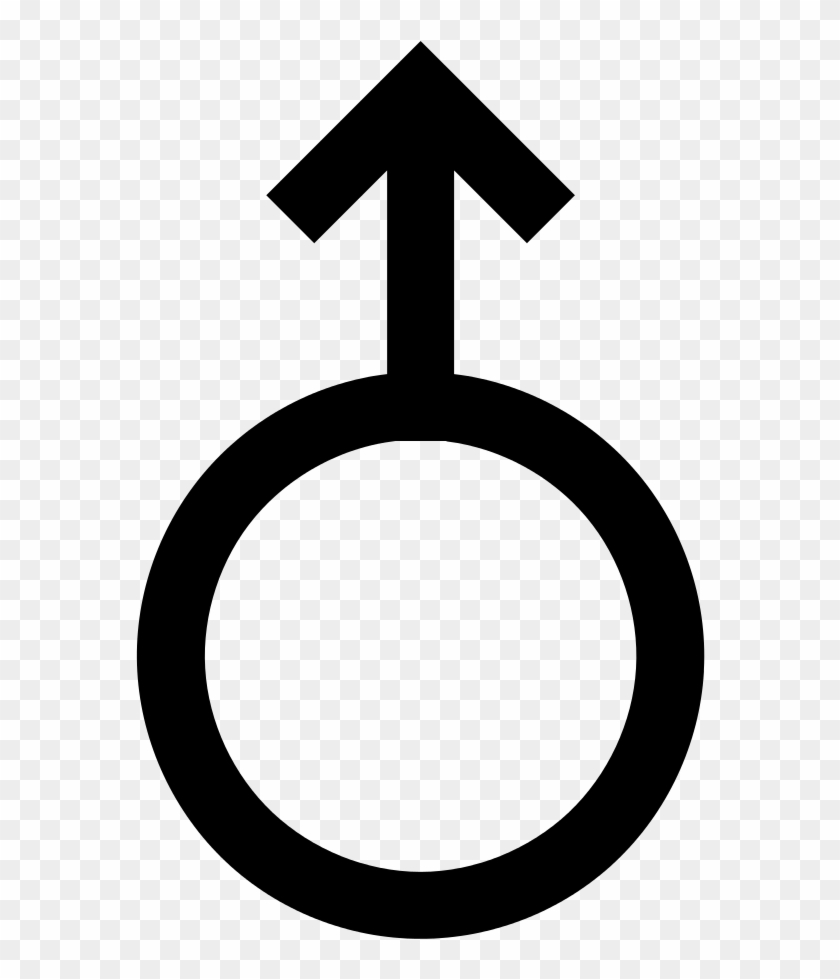 Mars Symbol Up Arrow - Circle Clipart