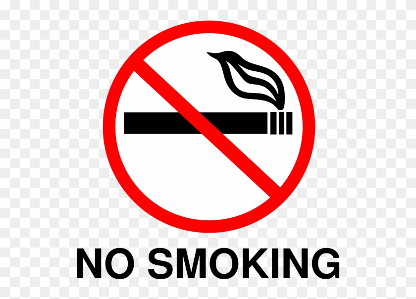 No Smoking Sign 165723 - Draw A No Smoking Sign Clipart #3784243