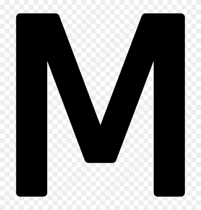 Icon Download Letter - Letter M Transparent Background Clipart