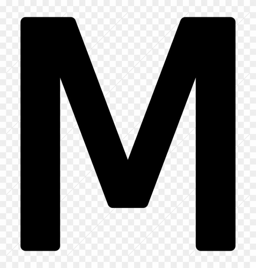 Icon Download Letter - Letter M Transparent Background Clipart