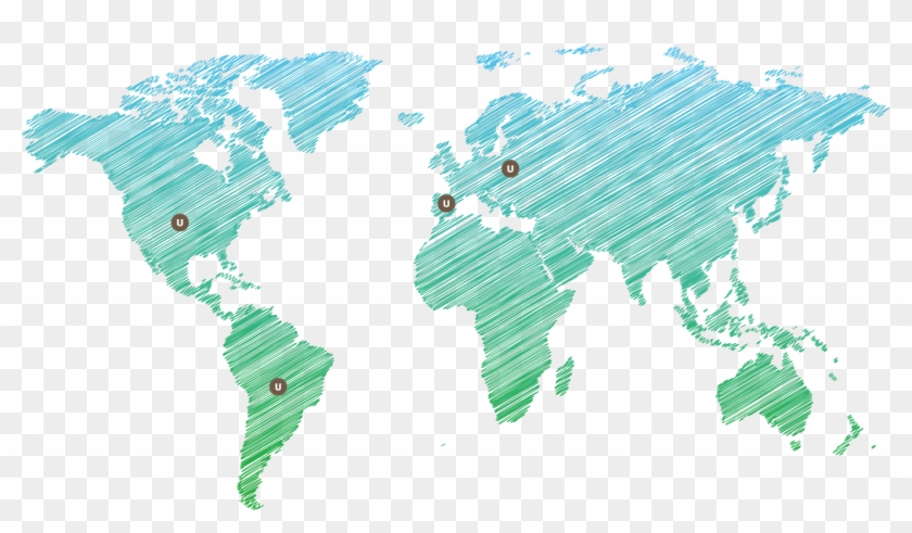 World Map , Png Download - Transparent Background Flat World Map Png Clipart