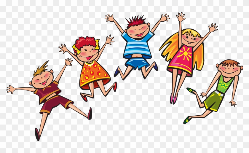 Imágenes Para Photoscape, Photoshop Y Gimp De Estudiantes - Kids Jumping Clipart - Png Download