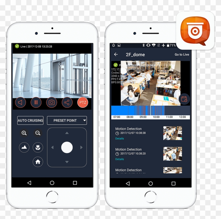 In Addition, You Can Remotely Control Ptz Cameras And - Iphone Clipart