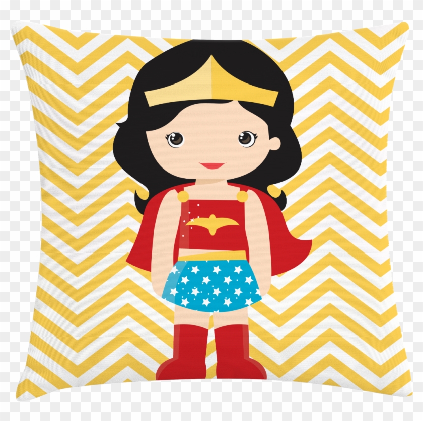 Capa De Almofada Mini Mulher Maravilha - Real Baby Wonder Woman Clipart #3786287