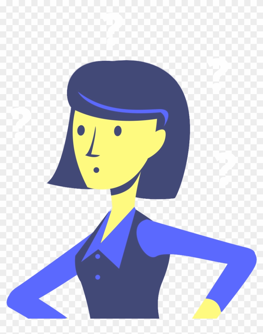 Madame-interrogation - Cartoon Clipart