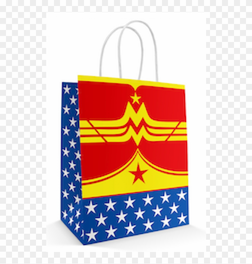 10 Sacolas Maravilha - Sacola De Papel Mulher Maravilha Clipart #3786920