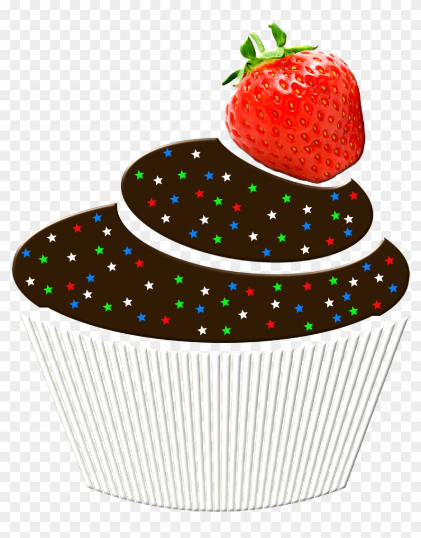 Muffin Fruit Strawberry - Cake Clipart #3787449