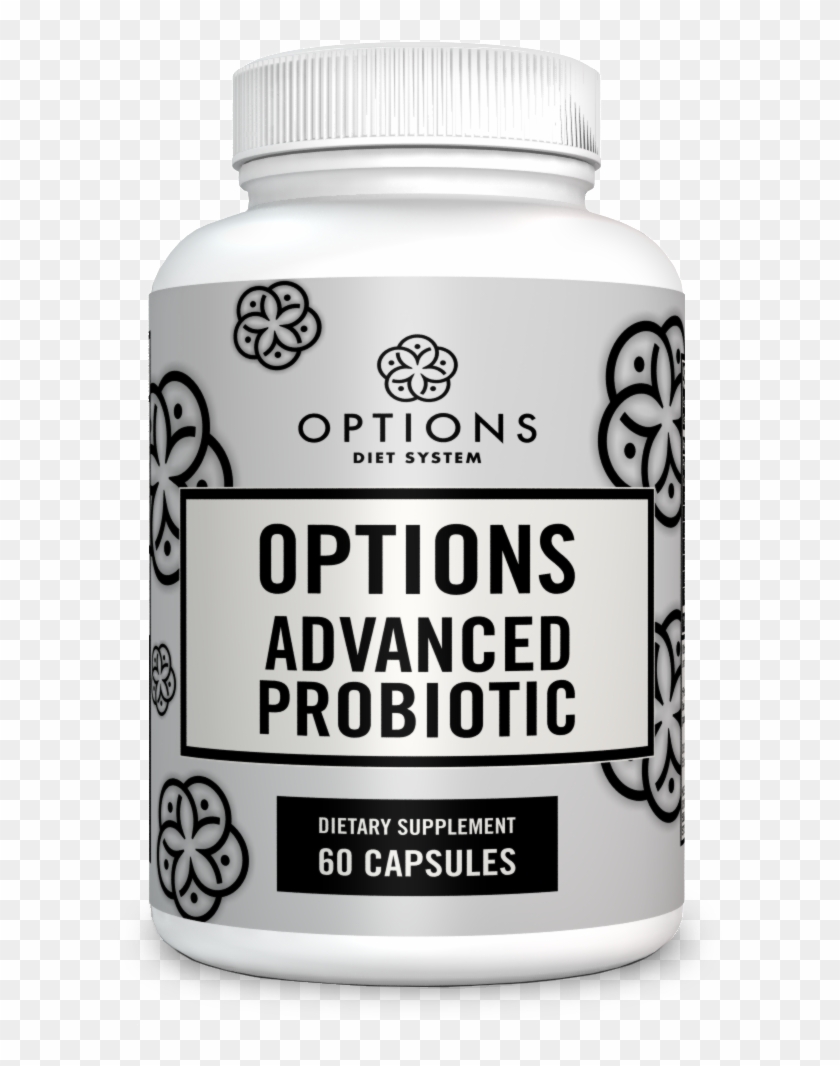 Gmp* Certified Options Advanced Probiotic - Bottle Clipart