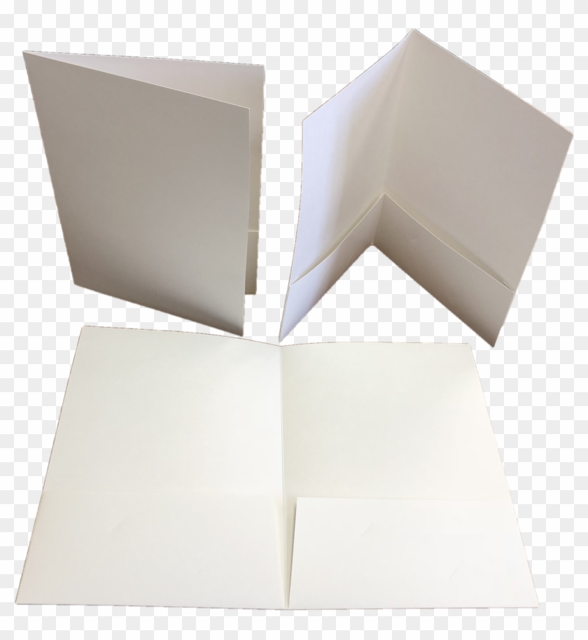 9×12 12pt C1s Blank/white Presentation Folders - Paper Clipart