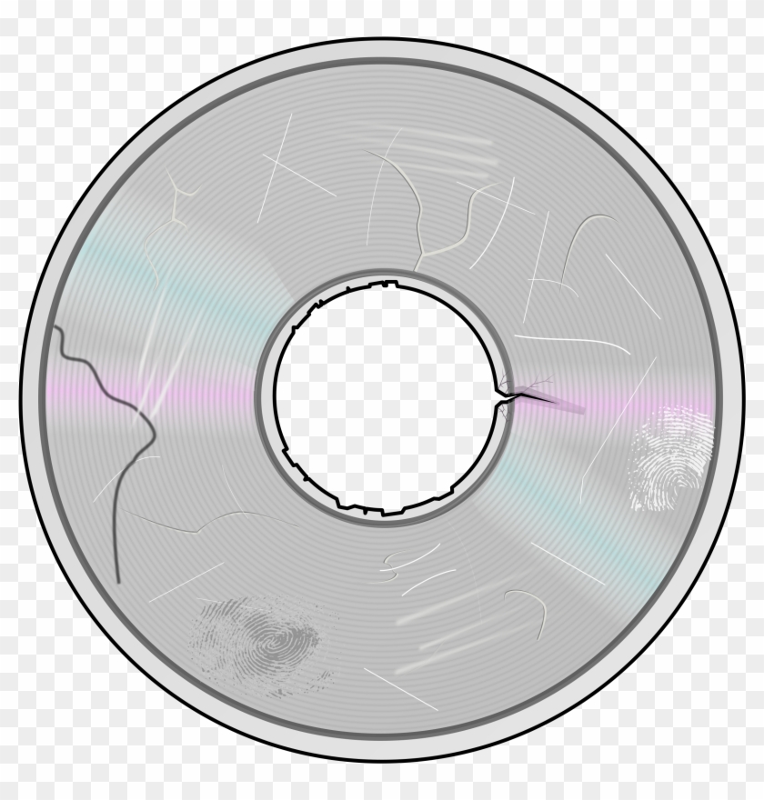 Broken Cd Clip Art - Png Download