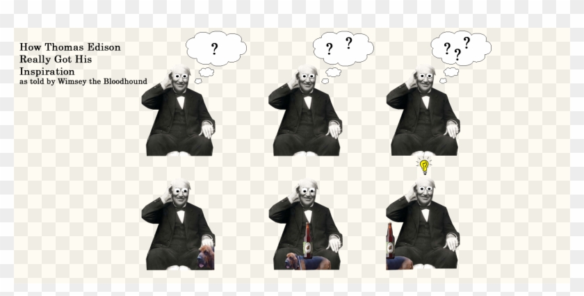 That Time Thomas Edison - Illustration Clipart