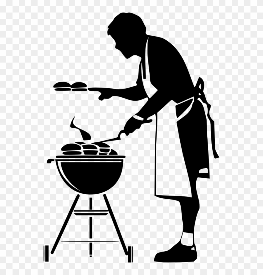 Grilling Black And White Clipart