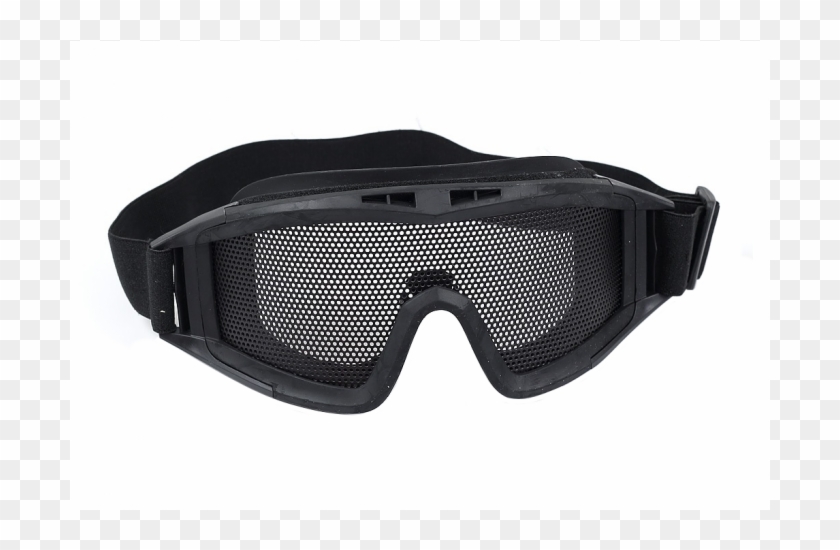 P-force Black Mesh Single Lens Airsoft Goggles - Diving Mask Clipart