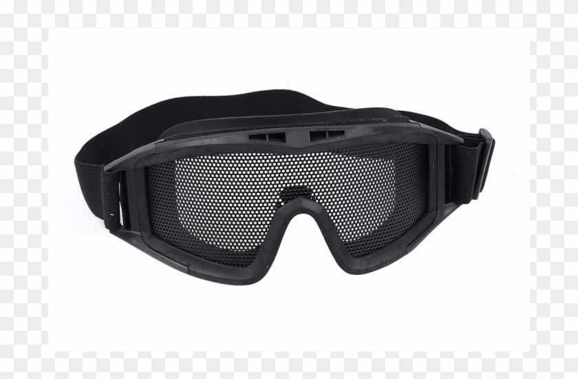P-force Black Mesh Single Lens Airsoft Goggles - Diving Mask Clipart #3788368