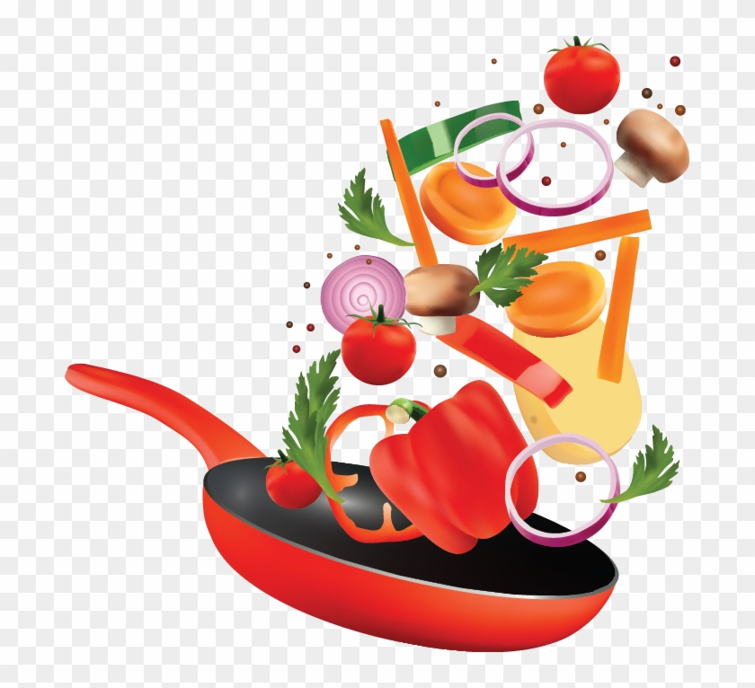 Fry Pan Cooking - Food Clipart