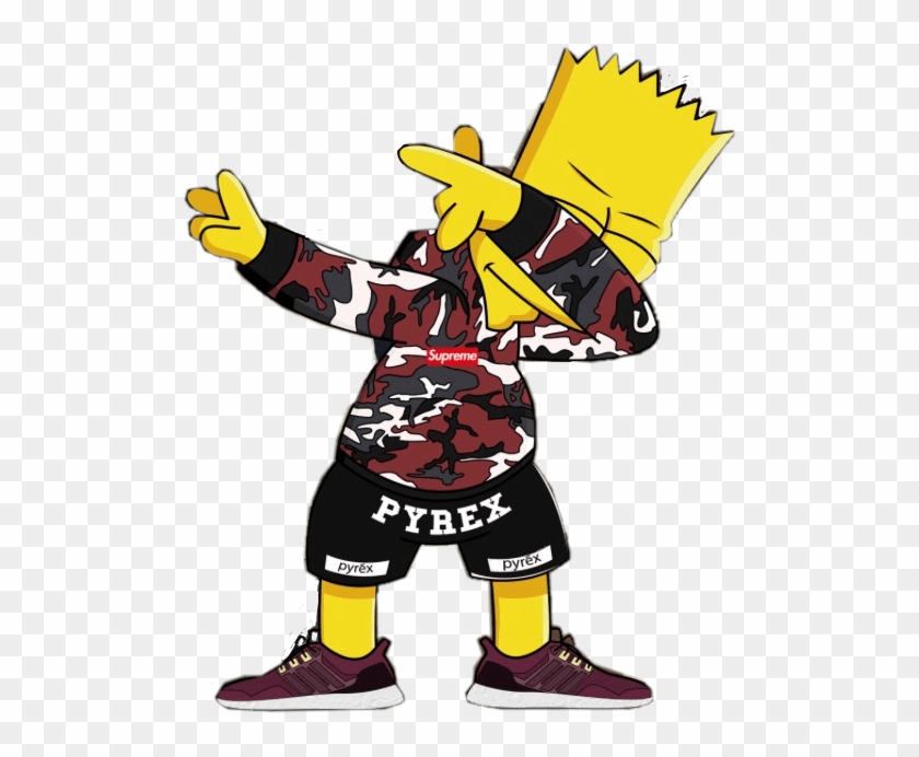 Supreme Bart Simpson Clipart