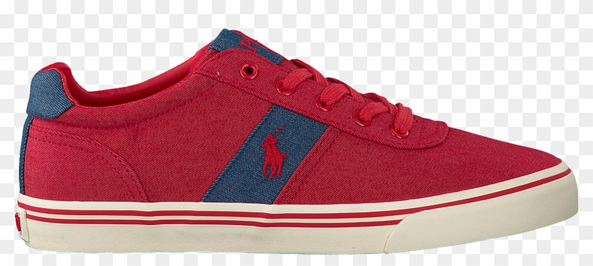 Red Polo Ralph Lauren Sneakers Hanford Mens Red Guknrzq - Skate Shoe Clipart
