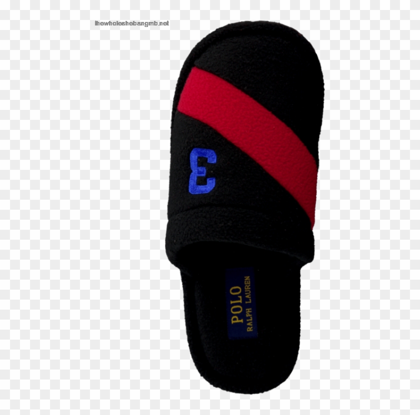 Men's Polo Ralph Lauren Mens Rugby Stripe Cuff Black - Slipper Clipart #3789033