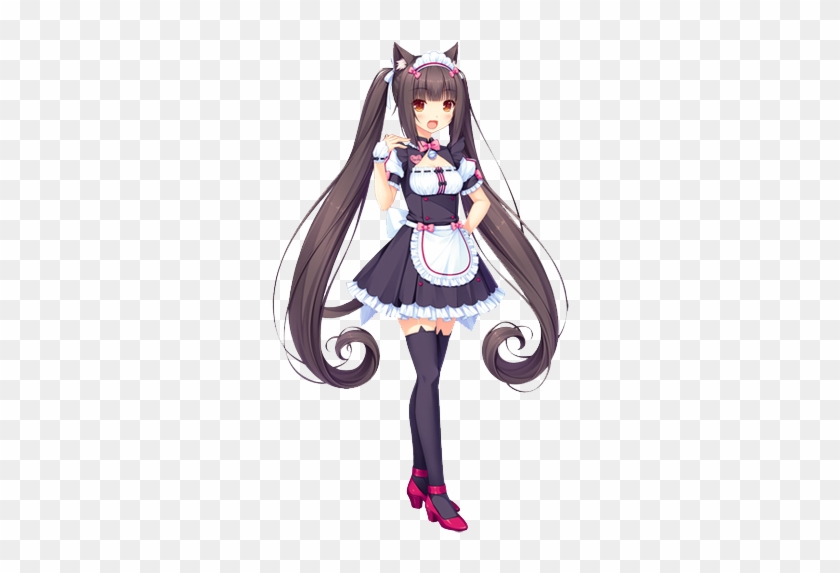 #anime #cat #catgirl #animegirl #bow #cute #colorful - Nekopara Chocola And Vanilla Maid Clipart #3789564