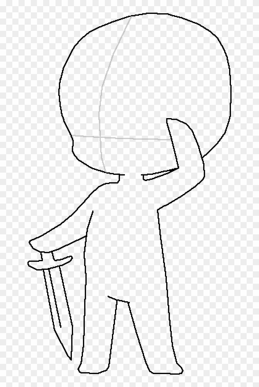 Chibi With A Sword Xd Line Art Clipart Pikpng Chibi With A Sword Xd Line Art Clipart Pikpng
