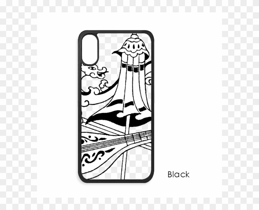 Chinese Umbrella Sword Dragon Drawing For Iphone X - Mobile Phone Case Clipart