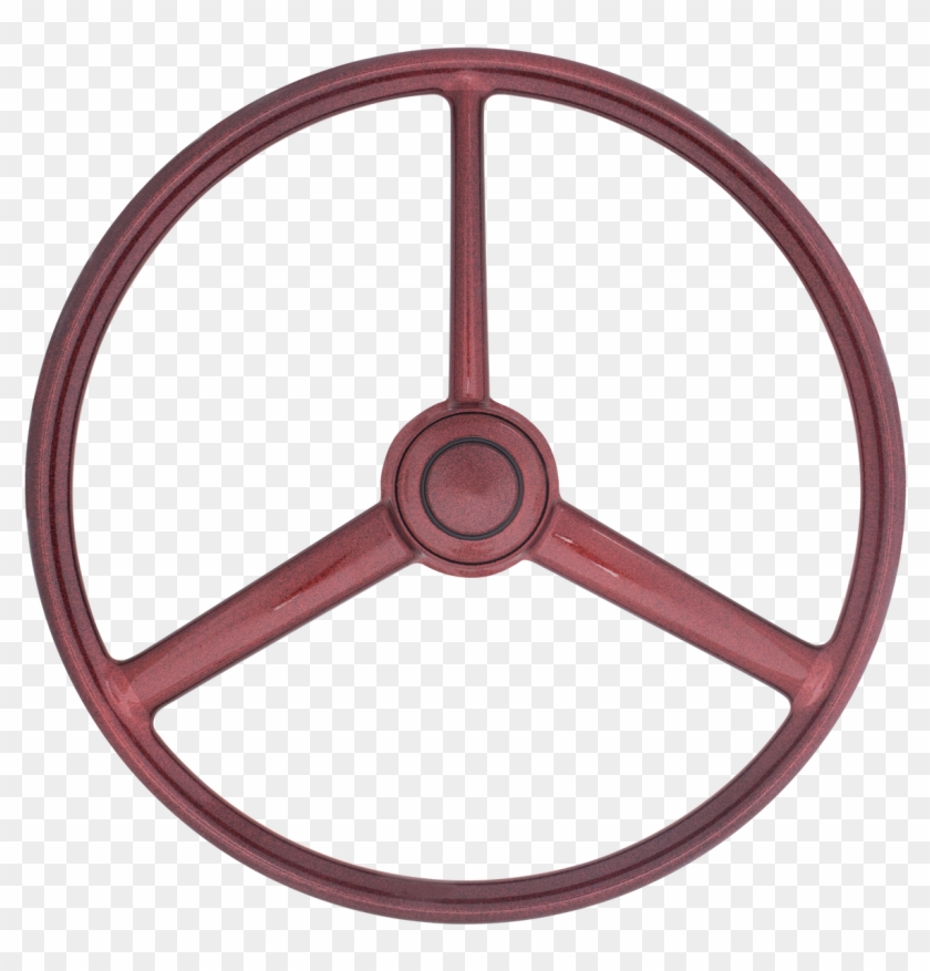Retro Red Sparkles - Old School Truck Steering Wheel Clipart