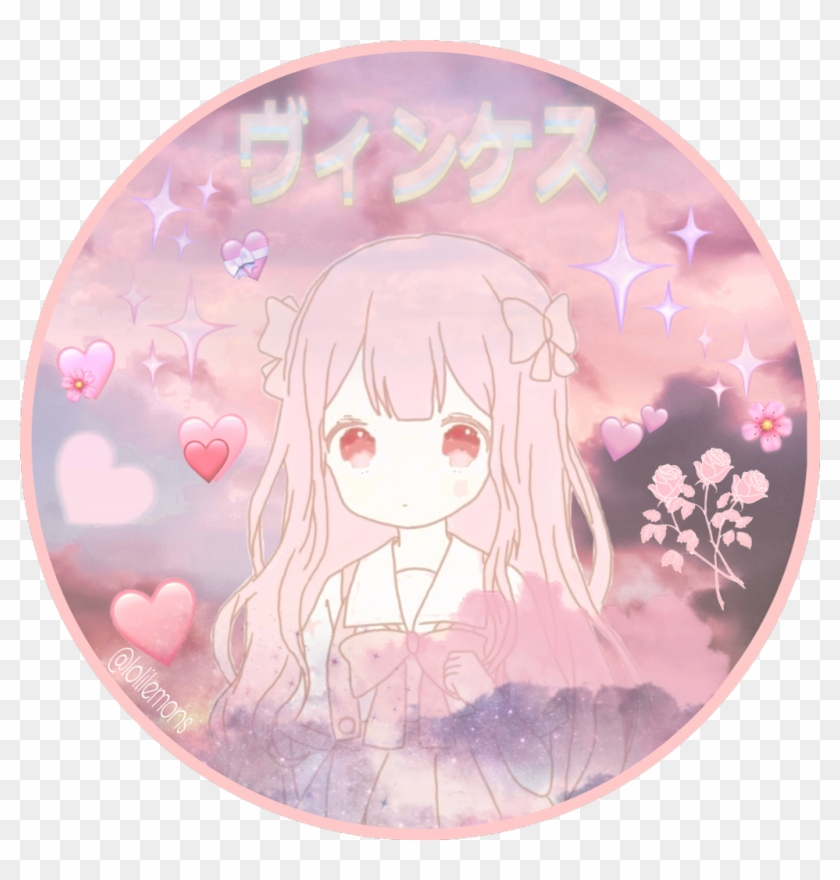 #anime #manga #pinkmanga #pink #heart #flower #japanese - Anime Clipart
