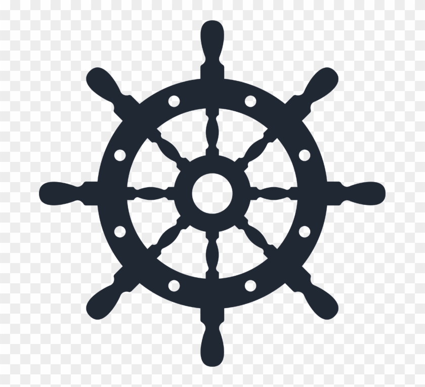 Large Logo Icon - Clip Art Ship Wheel - Png Download #3790241