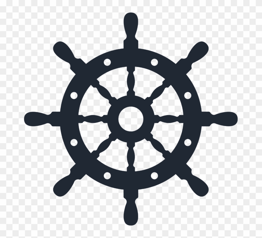 Large Logo Icon - Clip Art Ship Wheel - Png Download
