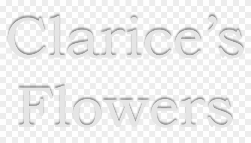 Clarice's Flowers - Calligraphy Clipart #3790349