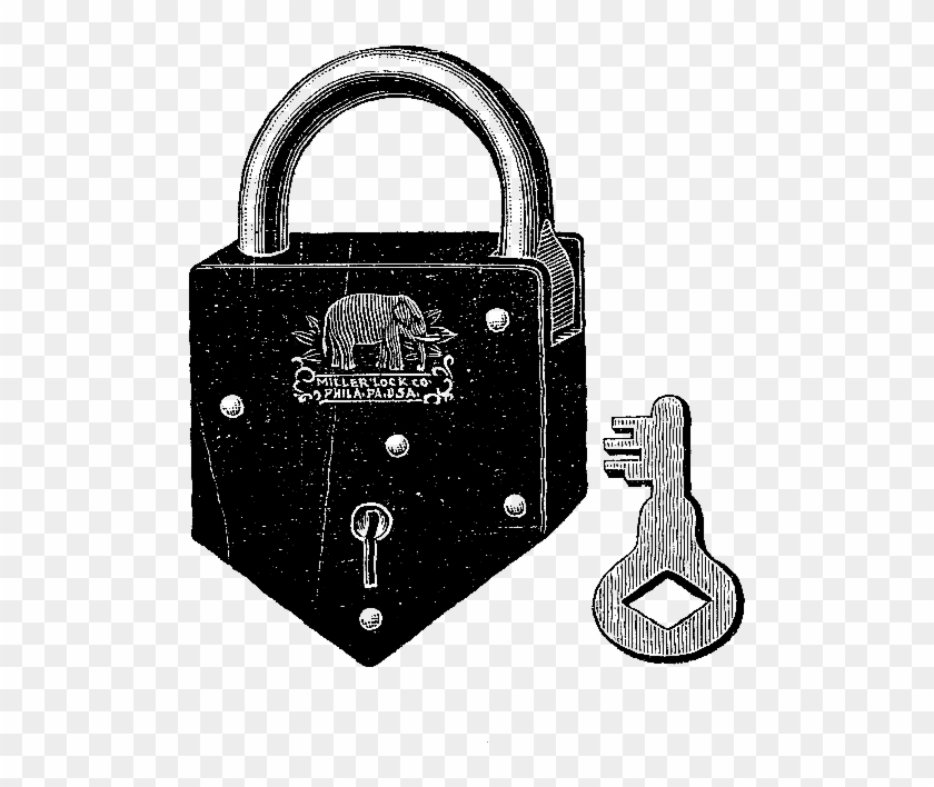 Vintage Locks And Keys Are So Pretty And Interesting - Handbag Clipart #3790460