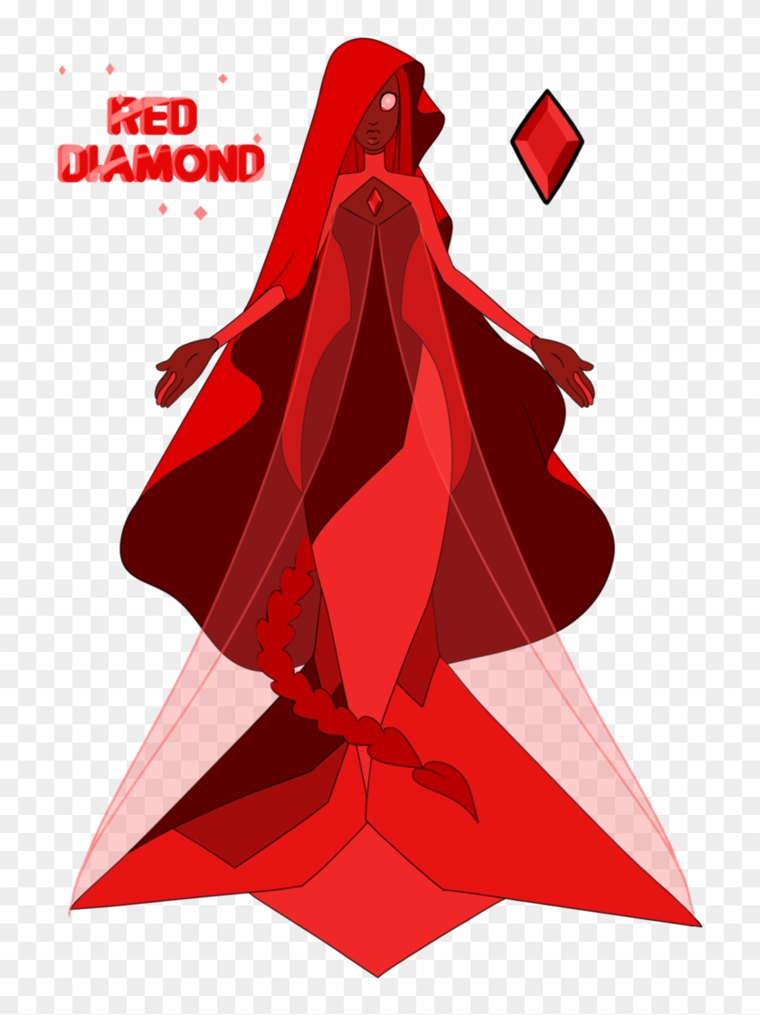 Drawn Gems Red Diamond - Red Diamond Pearl Steven Universe Clipart #3790686