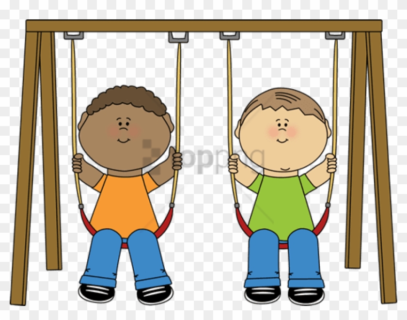 Kids On Swings Clipart - Png Download #3790937