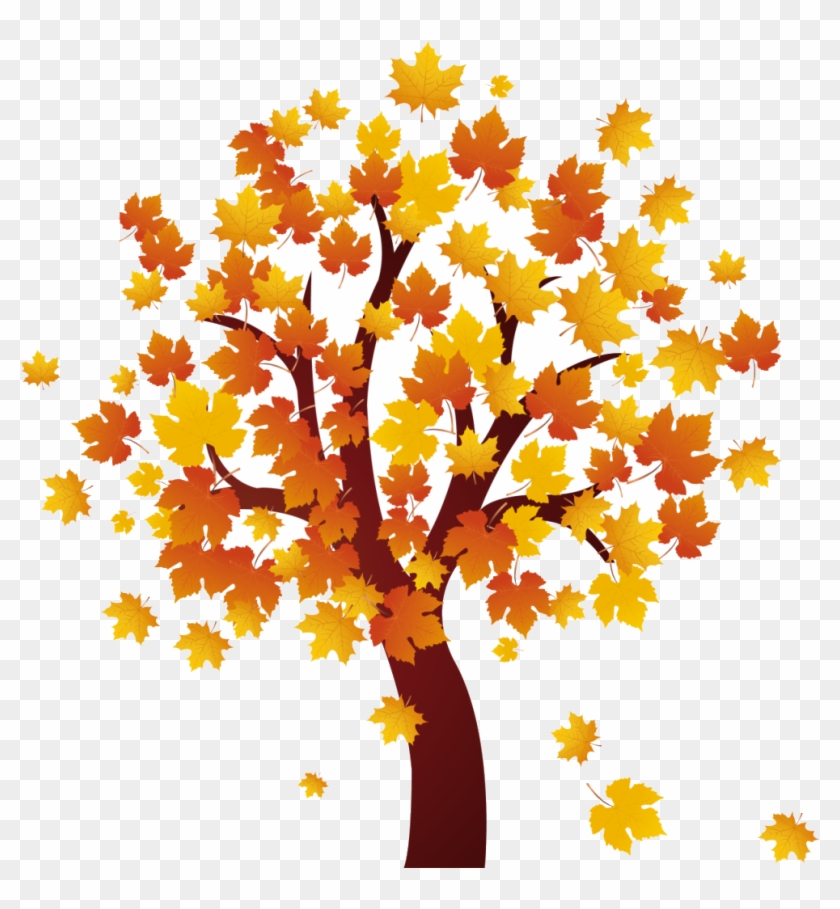 Autumn Tree Clip Art - Png Download