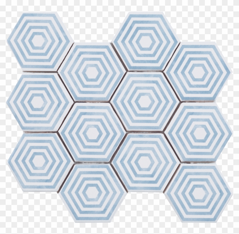 Item -  - Panal Hexagon Dec 5 Azul Malla Clipart