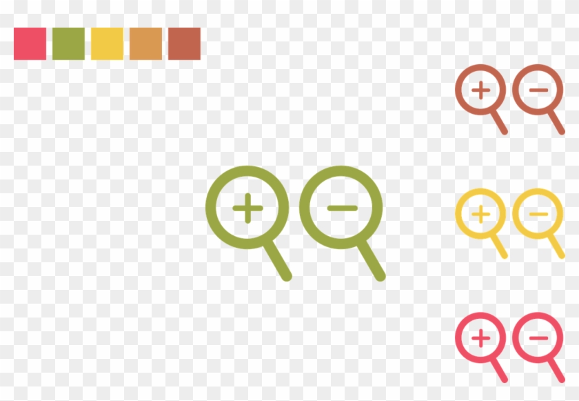 Icon Zoom Flat - Circle Clipart