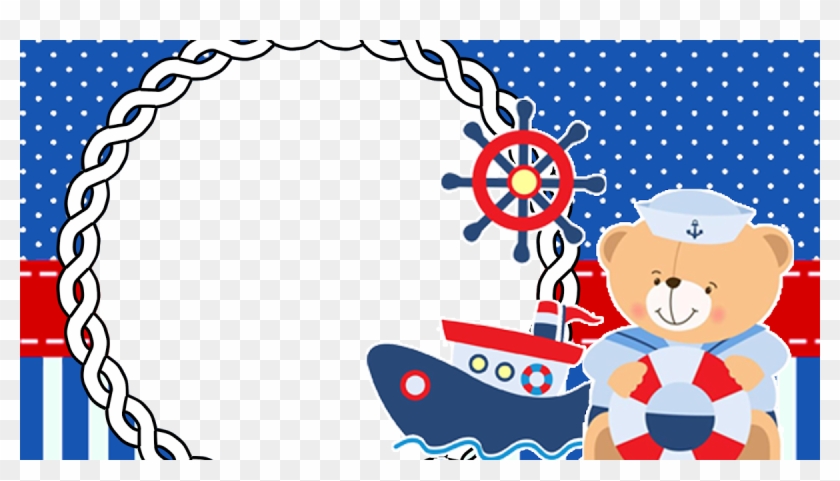 Moldura Ursinho Marinheiro Png Clipart